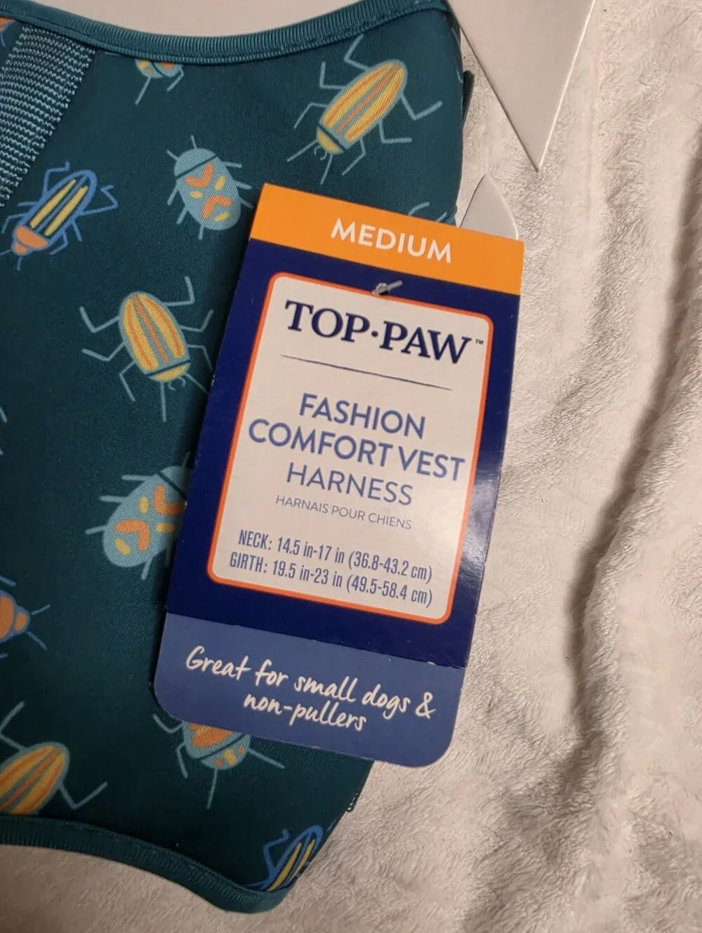 NEW TOP PAW SOFT COMFORT VEST DOG HARNESS SIZE Medium